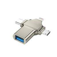 อะแดปเตอร์ OTG 3 In 1 Type C ไมโคร USB 3.0อะแดปเตอร์ OTG ตัวแปลงที่เข้ากันได้อย่างกว้างขวาง