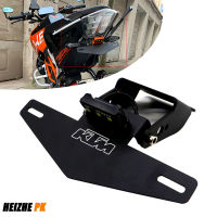 BLACK CNC Motorcycle Tail Fender Eliminator License Plate Holder Plate with LED Light For KTM RC390 Duke 250 390 2017 2018 2019