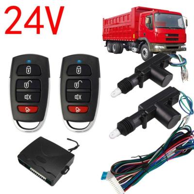 Mobil Remote Control 2ประตูรถบรรทุก24V ล็อคกลางระบบรักษาความปลอดภัยชุดรายการไร้กุญแจสำหรับรถบรรทุก