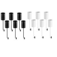 Candle Holders, Wreath, Candle Sticks, Wreath, Candle Holder, Taper Candles with Skewer, 6Pcs