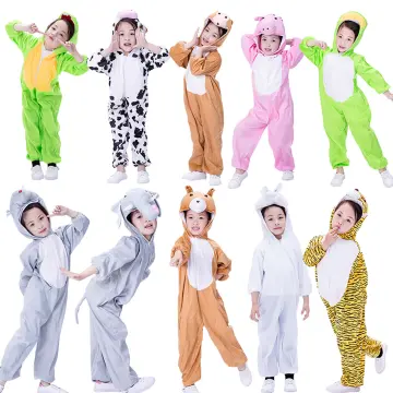 Halloween Christmas Kids Cosplay Animal Costumes Children Tiger Leopard Dog  Rabbit Elephant Cattle Bee Onesies Girl Boy Jumpsuit - Cosplay Costumes -  AliExpress