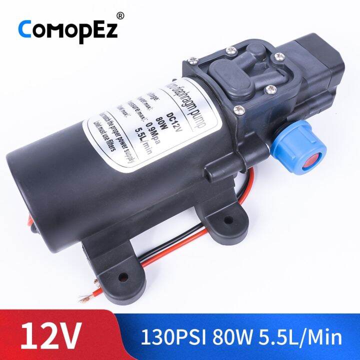 DC 12V 80W 130PSI 5.5L / Min Agricultural Electric Automatic Switch