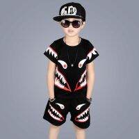 2019 Boys Summer Clothing Set Fashion Casual Sports Short Sleeve Cotton Children Clothes Sets Color 4 6 8 10 12 YEARS