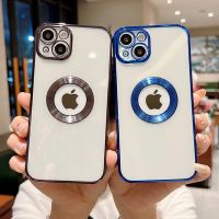 Glass phone camera lens protection Case for iPhone 13 Pro Max 11 12 XS XR 7 8 Plus SE2020 Plating Protector Cover With Logo Hole