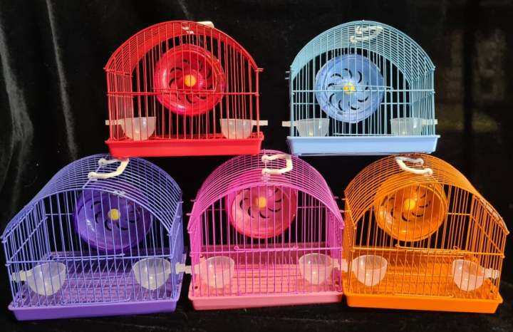 Hamster Cage with complete set of accessories wheel food and water