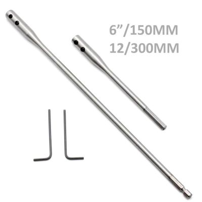 ELEGANT 2Pcs Drill Bit Extension Bar 150/300mm For Flat Drill Shaft Hole Extention Hex Deep Tools Connect Holder Bit Rod