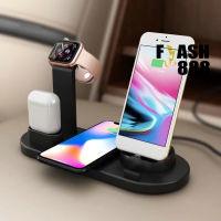 FLASH-888 Wireless Charger, 3 in 1 Wireless Charging Dock for Apple Watch and Airpods,เครื่องชาร์จไร้สาย Stand