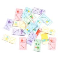 50pcs/bag Colorful Flower Embroidery Clothing Labels For DIY Crafts Accessories Sewing Hats Bags Tags Handmade Supplies C3611 Stickers Labels