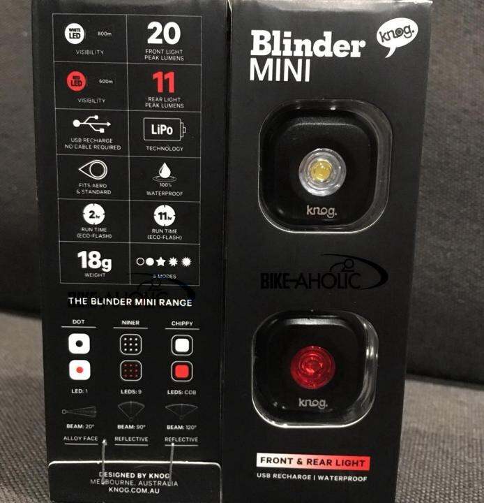 ชุดไฟหน้า-ไฟท้ายจักรยาน-knog-blinder-mini-dot-twinpack