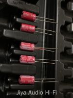 50pcs/100pcs WE 25v220UF Audio Capacitor 220uf/25V Red Robe Filter Electrolytic Capacitor 6x12 Free Shipping