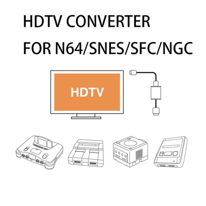 hd-1080p-คอนโซลเกมเป็น-hdmi-เข้ากันได้อะแดปเตอร์แปลงเข้ากันได้สำหรับ-nintendo64-n64-snes-sfc-ngc-คอนโซลเกม
