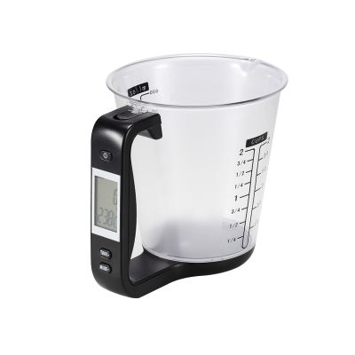 ﹉✒ 1000g Measuring Cup Kitchen Scales Digital Electronic Scale Beaker Libra Baking Tools Electronic LCD Display Temperature