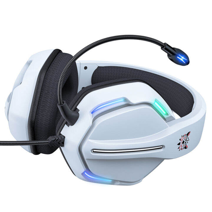 หูฟังแบบมีสาย-x27คล้องหูพร้อมไมโครโฟน-hd-headphone-gaming-ตัดเสียงรบกวน-rgb-เรืองแสงสำหรับวิดีโอเกมพีซี