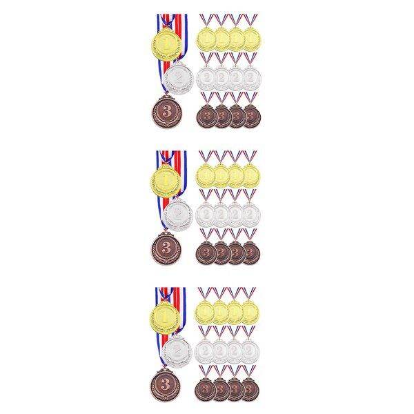 15 Pcs Winner Medals Gold Silver Bronze Award Medals,1St 2Nd 3Rd Award ...