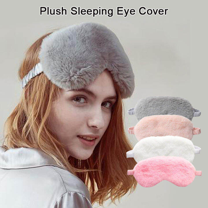 Soft Plush Sleeping Eye Cover Sleeping Mask Sleeping Blindfold Soft