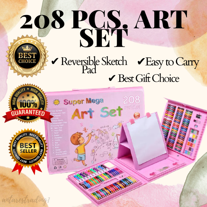 208-Piece Art Supplies Kit for Painting & Drawing,Kids Art Set Case,  Portable Art Box, Oil Pastels, Crayons, Colored Pencils, Markers, Great  Gift for Kids, Girls, Boys, Teens, Beginners 