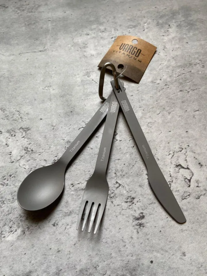 Vargo Titanium Spoon/Fork/Knife Set