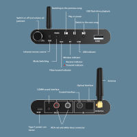 DAC ดิจิตอลตัวแปลงแบบอะนาล็อกเครื่องส่งสัญญาณตัวรับสัญญาณบลูทูธแบบมัลติฟังก์ชั่นเสียง HiFi แบบกดสำหรับทีวีสำหรับระบบเสียงสเตอริโอภายในบ้านสำหรับหูฟัง