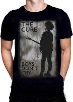 The Cure Rock Off Official Merchandise Boys Dont Cry Rocker Biker Fashion Mens Black Cotton Short Sleeve Crew T-Shirt