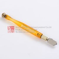 1pc oil filled glass tile cutting tools glass cutter knife tungsten carbide wheel with plastic handle sharp edged free shipping