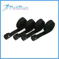 Petitrun สายเชือกมัดสีดำ3 X 1 "หัวเข็มขัดปรับได้ที่รัดเอวสตรีการรักษาความปลอดภัยไนลอน + โพลีเอสเตอร์มัดสายรัดกระชับรถจักรยานยนต์รถบรรทุก4ชิ้น