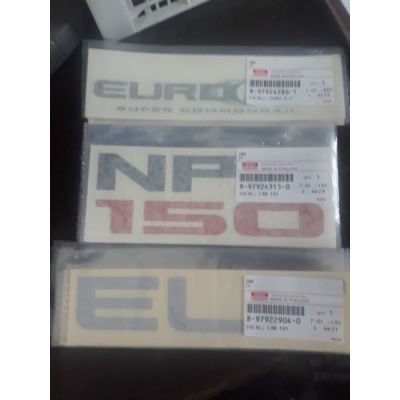 สติ๊กเกอร์ "ELF" /NPR/EURO 3 แท้ 3 ชิ้นนี้ 155 บาท - ได้อย่างละชิ้น ใส่ NPR150 แท้