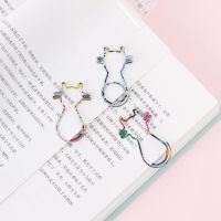 ALLTU Fancy cat paper clip metal book stationery school office photo decoration bookmark clip 10 sets