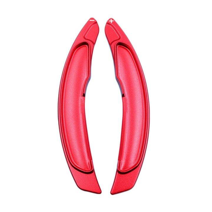 Red Aluminum Alloy Steering Wheel Paddle Shifter Extension for