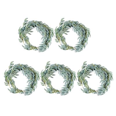 5Pcs Artificial Plants Willow Leaves Wreath Vines for Wedding Birthday Patio Table Wall Ceiling Decor 200cm