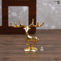 xiamei Elk Deer statue Nordic Christmas Reindeer Art Figurine วินเทจเหล็กหัตถกรรมบ้านเครื่องประดับตารางตกแต่งของขวัญ