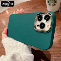 AUOVIEE หรูหราซิลิโคนเหลวสแควร์ M Atte Soft Case สำหรับ iPhone 13 12 11 Pro Max XR XS X 7 8บวกชุบกล้องแหวนกันกระแทกปก