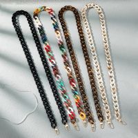 110Cm Retro Gaya Panjang Ponsel Rantai Miring Menggantung Telepon Perhiasan Akrilik Tali Telepon Kabel Antihilang Ponsel Lanyard