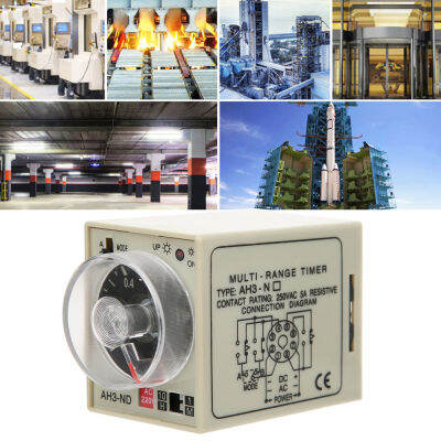 ดีเลย์ไทม์เมอร์ On-Delay Time Relay Double Mode Power On AH3-ND สำหรับ Machine Tools for Chemical for Metallurgy