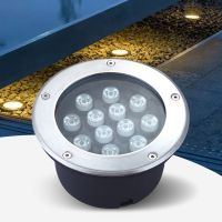 【LZ】❁  Aço inoxidável ao ar livre Enterrado Luz Praça Estrada Lâmpada de Gramado Villa Quintal Paisagem Luzes à Terra LED Subaquático 24W 36W IP68