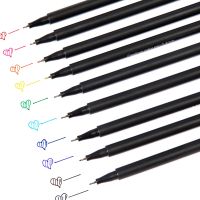 Mini 12/24Pcs Fineliner Brush Pen Set Graffiti Art Marker Drawing Ink Colors Pen Liner Caligraphy Finecolour Pencil StationeryHighlighters  Markers