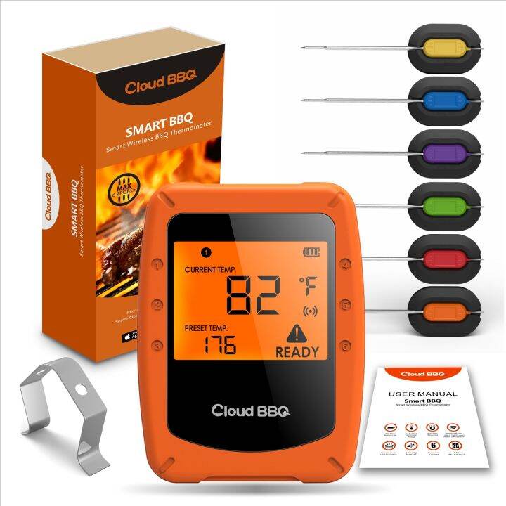 Smart Wireless Food Kitchen Thermometer For BBQ, Smoker, Grill, Oven