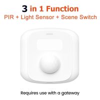 3 In 1 Tuya Wifi Zigbee Mini Smart Sensor Human Infrared Motion Sensor Scene Switch Function Smart Life Home Security Controller