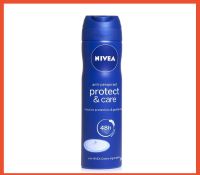 นีเวีย สเปรย์ 150ML NIVEA Spray protect&amp;care ผลิตภัณฑ์ระงับกลิ่นกาย นีเวีย ขวดน้ำเงิน 150 Ml.