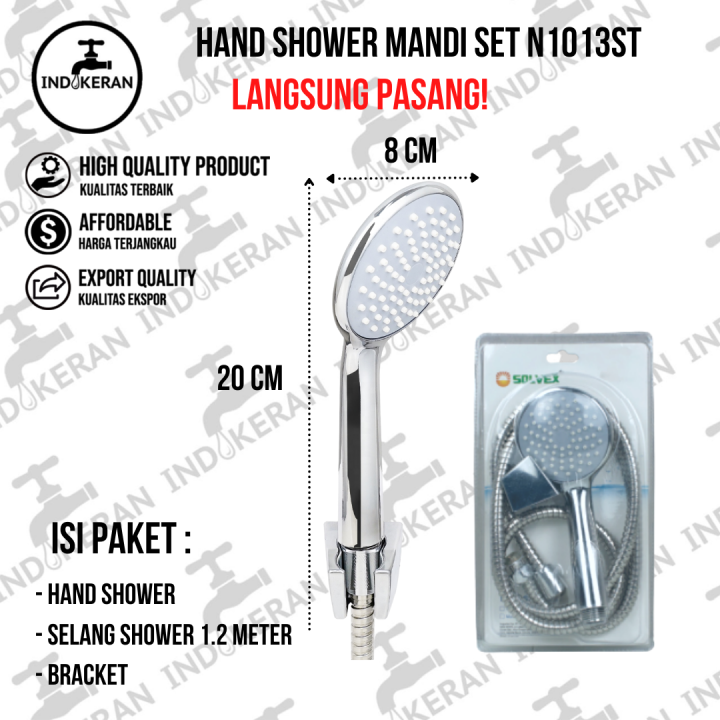 INDOKERAN Hand Shower Mandi Set Chrome Modern Lazada Indonesia