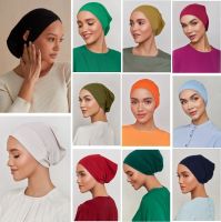 【YF】 Inner Cap Hijab Jersey Hijabs for Woman Turban Caps Women Muslim Hat Chemo Hats Ladies Designer Bonnet Femme