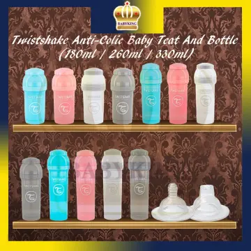 Twistshake Anti Colic Baby Bottle Teat S/M/L/Plus6m+/Spout - Baby