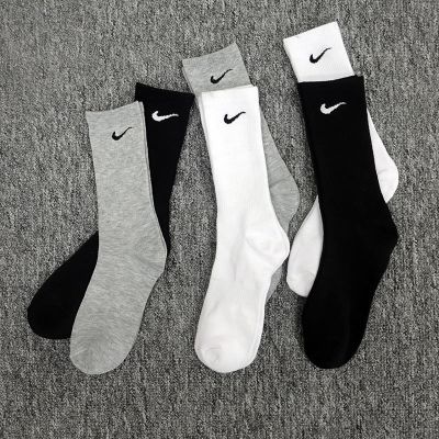☸ Spring and summer mid-tube sports socks long tube sports socks high tube basketball football pure cotton mens and womens cotton deodorant stockings