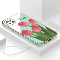 เคส oppo reno 4z 5g กรอบสีทองชุบด้วยไฟฟ้า รวมทุกอย่าง ฝาหลัง วัสดุ TPU ป้องกันการหล่น ป้องกันการชนกัน กันน้ำ สายรัดข้อมือการ์ตูนน่ารัก เคสโทรศัพท์มือถือ