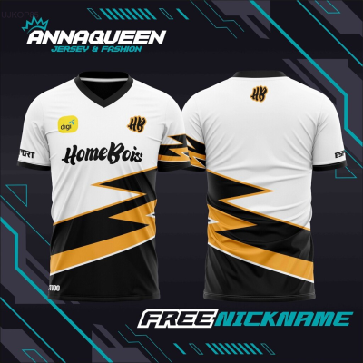 New JERSEY BAJU 2023 GAMING HOMEBOISE ESPORT ORIGINAL / JERSEY HB / KAOS JERSEY / JERSEY WANGKY / FREEFIRE / PUBG / MOBILE LEGEND / VNECK / FREE NICKNAME NON - ANNAQUEEN Unisex T-shirt 【Free custom name】