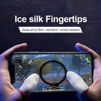 ♀❍ Gaming Finger Sleeve Glass Fibre Game Controller Sweatproof Gloves Breathable Fingertips Cover For Mobile Games Touch Screen New