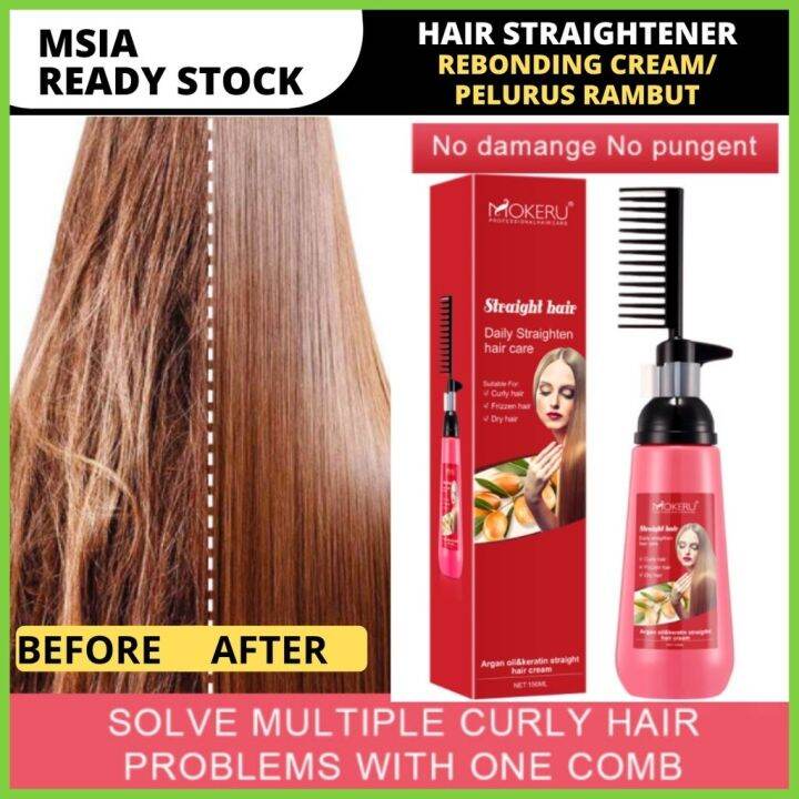 InstyMokeru Straight Hair Keratin Rebond Cream 150ML Lazada