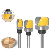 【DT】hot！ 6mm/6.35mm/8mm Shank Bowl   Tray Router Bit 1-1/8  Diameter Round Milling Cutter Woodworking Rounding