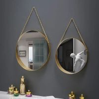 ijg181 Bathroom mirror full-body makeup mirror punch-free dormitory toilet bathroom wall-mounted home mirror full-body mirror