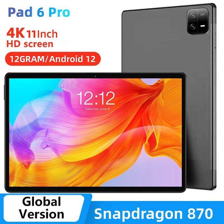 2023 Global Version Original Tablet Android 12 Snapdragon 870 Octa Core Tablet PC 12GB 512GB 11