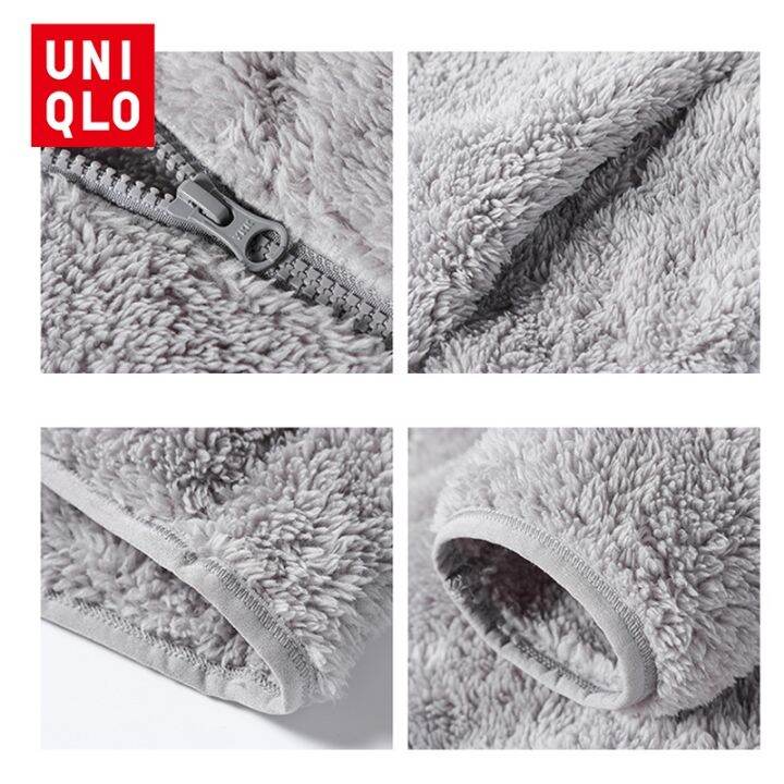 uniqlo-เสื้อแจ็กเก็ตแขนยาว-ผ้าฟลีซ-แต่งซิป-สําหรับผู้ชาย-ไซซ์-m-6xl